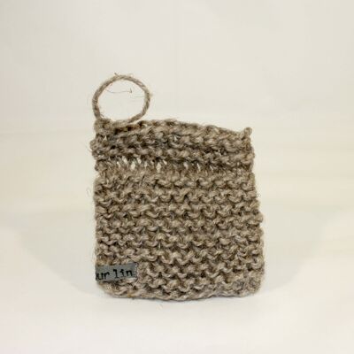 Beige linen dishcloth