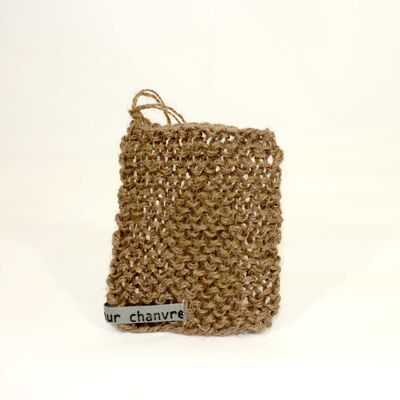 Beige hemp exfoliating cloth