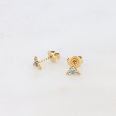 Héloïse earrings - blue gold