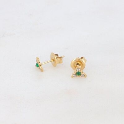 Héloïse earrings - green gold