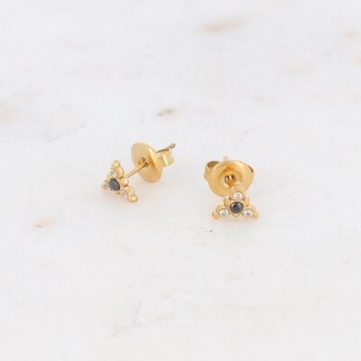 Héloïse earrings - black gold