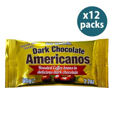Café Americanos con chocolate amargo