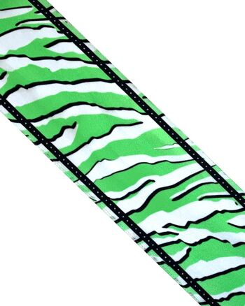 Foulard en Soie Tigre Sauvage Vert Menthe 3