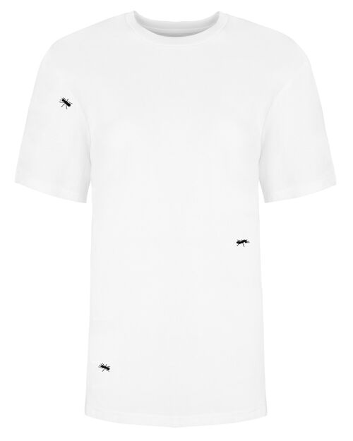 Ants Embroidered T-Shirt White Men