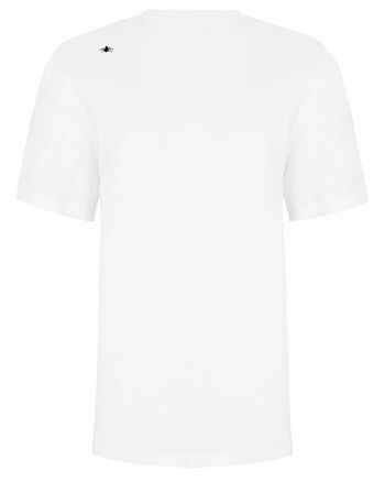 T-Shirt Brodé Fourmis Blanc Homme 3