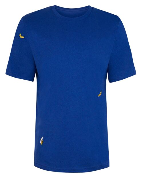 Bananas Embroidered T-Shirt Electric Blue Men
