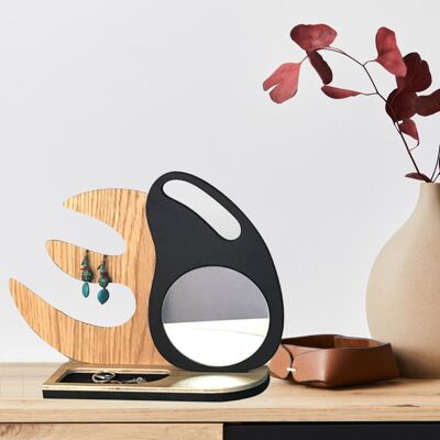 Mirror - "GEM" jewelry stand