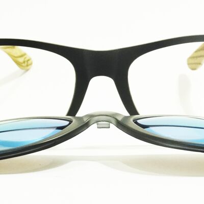 Sunglasses 194 way "anti-blue" - on clip black - blue