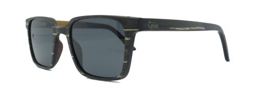 Sunglasses 267 -peter- zebra wood carbon fiber