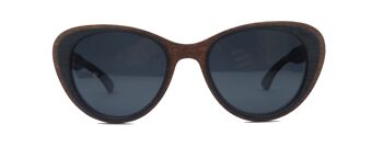 LUNETTES DE SOLEIL 266 -ANA- BOIS MULTICOUCHE EBENE 2