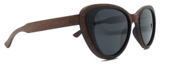 LUNETTES DE SOLEIL 266 -ANA- BOIS MULTICOUCHE EBENE 3