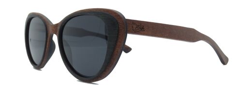 Sunglasses 266 -ana- multilayer wood ebony