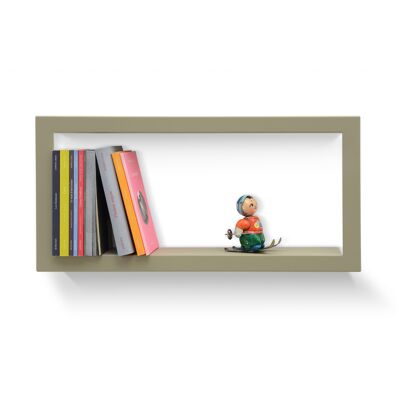 Modular wall shelf LARGSTICK LICHEN frame 28 x 59 x 8.5