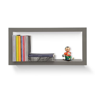 Modular wall shelf LARGSTICK GRAY frame 28 x 59 x 8.5