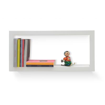 Modular wall shelf LARGSTICK WHITE frame 28 x 59 x 8.5