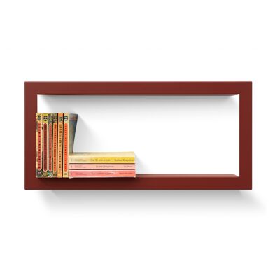 Modular wall shelf LARGSTICK RED OXIDE frame 28 x 59 x 8.5