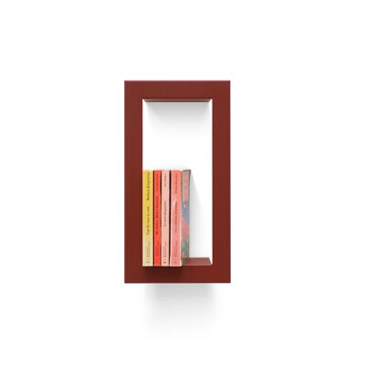 Modular wall shelf HIGHSTICK RED OXIDE frame 37 x 19 x 8.5