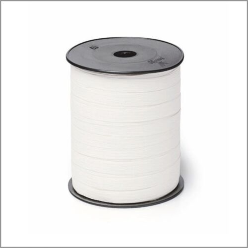 Paperlook - krullint - wit - 10 mm x 250 meter