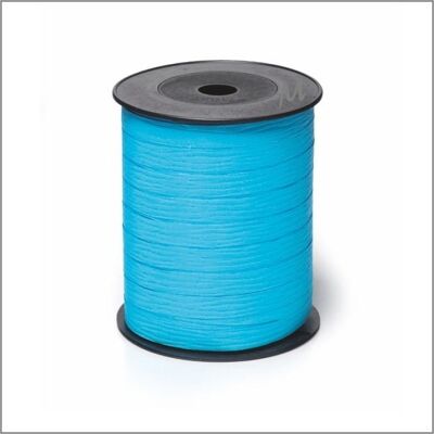 Paperlook - krullint - blauw - 10 mm x 250 meter