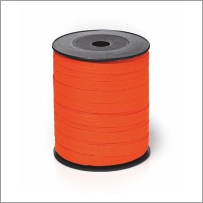 Paperlook - nastro arricciacapelli - arancione - 10 mm x 250 metri