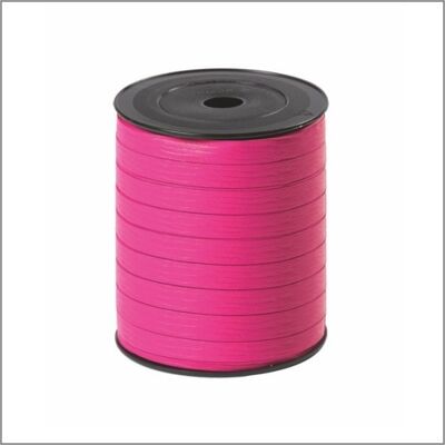 Paperlook - nastro arricciacapelli - rosa - 10 mm x 250 metri