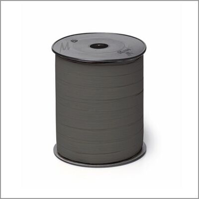 Paperlook - nastro arricciato - grigio scuro - 10 mm x 250 metri