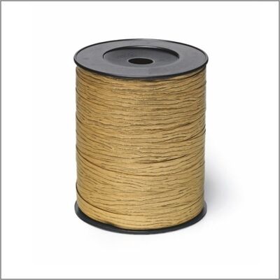 Paperlook - krullint - goud - 10 mm x 250 meter