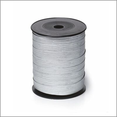 Paperlook - curling ribbon - matte silver - 10 mm x 250 meters