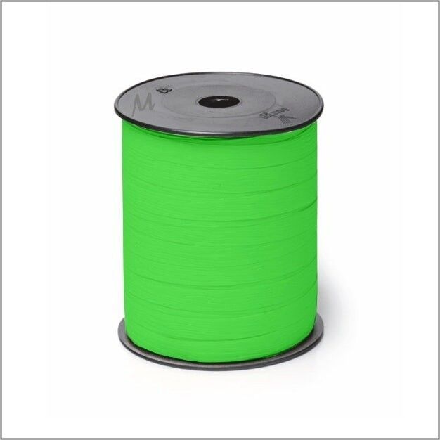 Paperlook - nastro arricciacapelli - verde lime - 10 mm x 250 metri