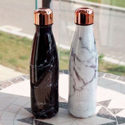 Botella de agua de acero inoxidable de mármol | Libre de BPA | 2 colores