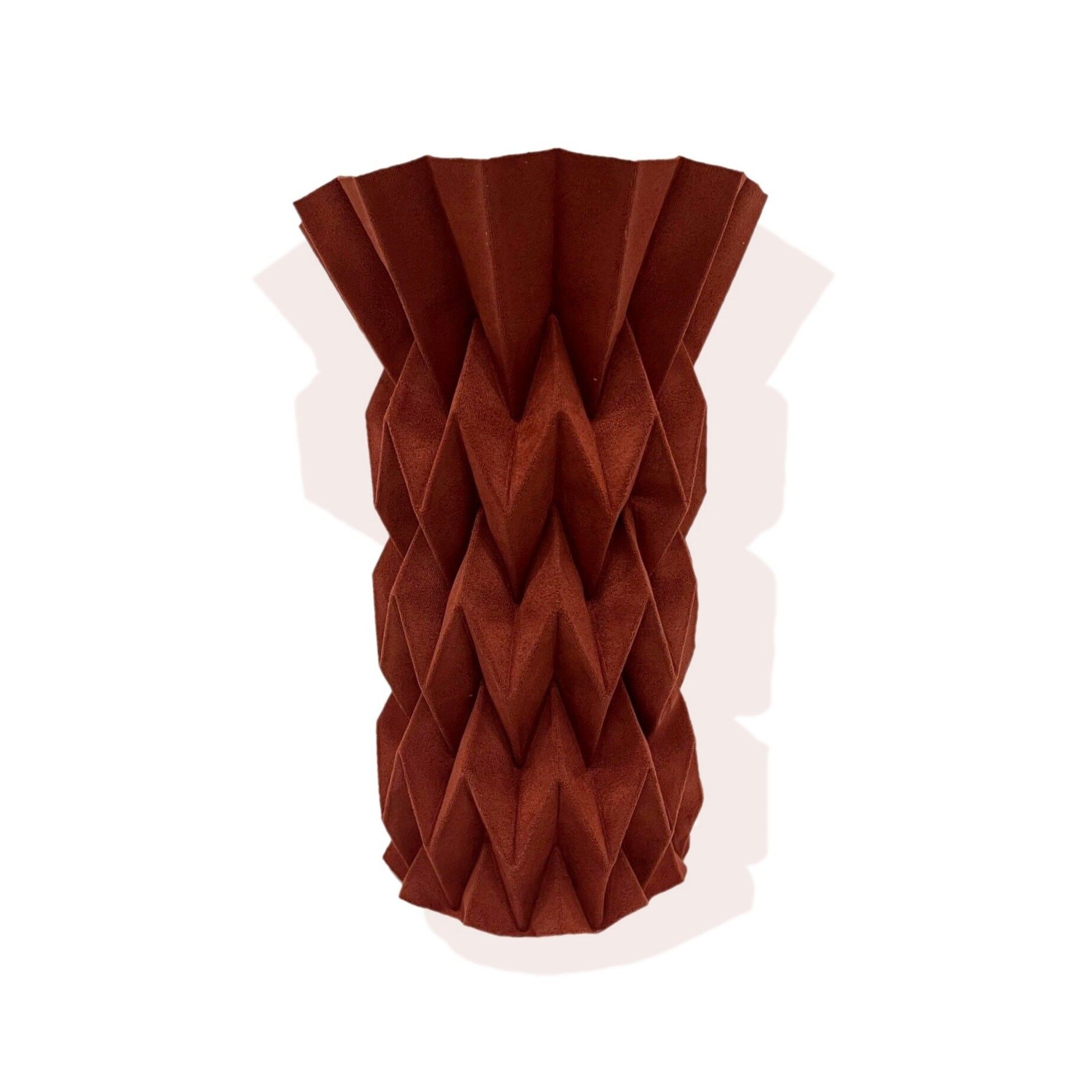 Il Cache-Pot in suede - mattone