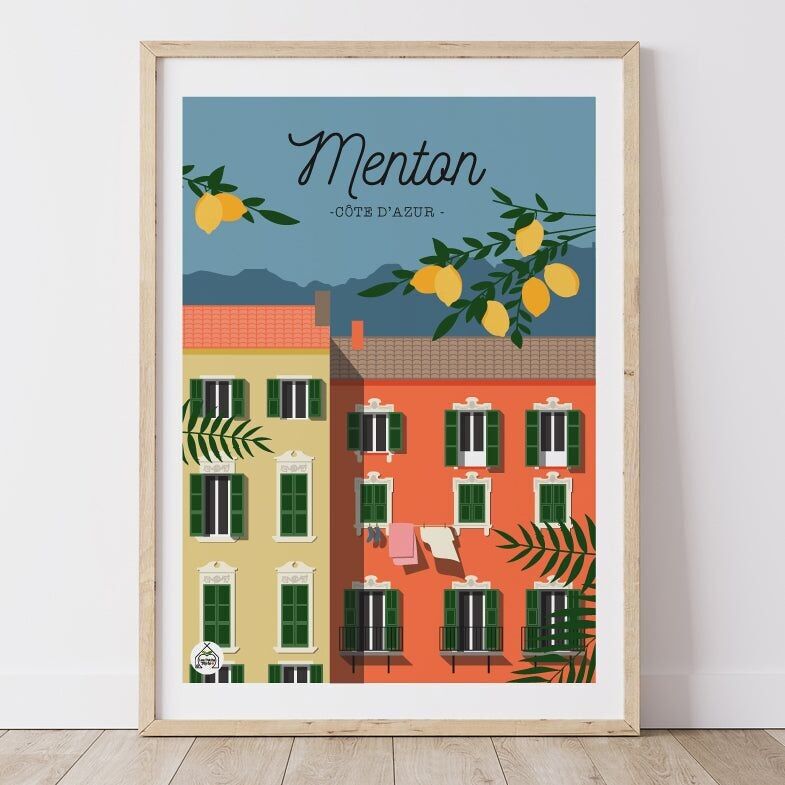 MENTON-Plakat – Französische Riviera