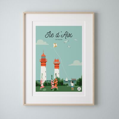 ILE D'AIX - Lighthouses - Poster