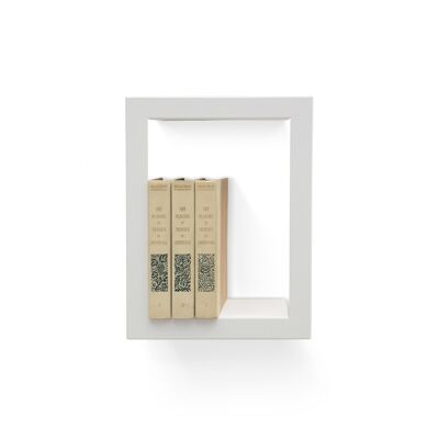 Modular wall shelf BIGHIGH WHITE frame 37 x 28 x 13.5