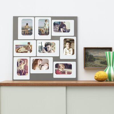 Photo Frame - Magnetic Collage - M9 gray