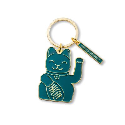 Porte-clés Maneki Neko | Vert