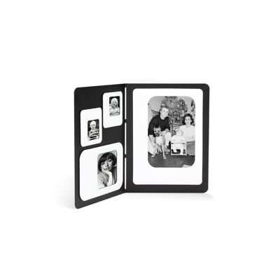 Cornice portafoto da appoggiare - Collage magnetico - C4 nera