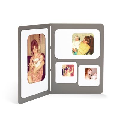 Photo Frame to stand - Magnetic Photo Frame - C4 gray