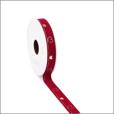 Velvet - velvet ribbon - Red - Love - 5mm x 5 meters