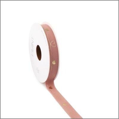 Velluto - Nastro di velluto - Rosa - Amore - 5 mm x 5 metri