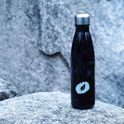 BIOMATE black marble insulated bottle - Thermos (500ML)