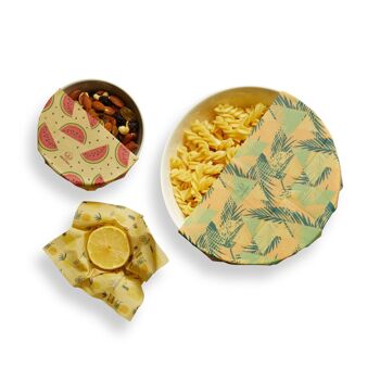 Bee Wrap - Emballages alimentaire réutilisables - design Original 2