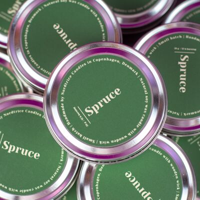 Scented soy candles, M-Size Spruce