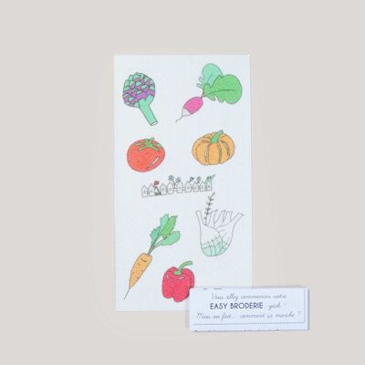 Embroidery Designs for T-shirts - Vegetables