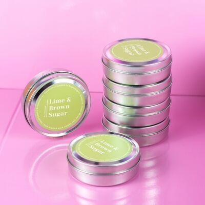 Scented soy candles, M- Lime & Brown Sugar