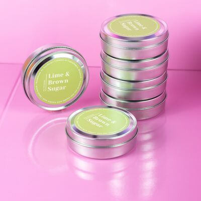 Scented soy candles, M- Lime & Brown Sugar