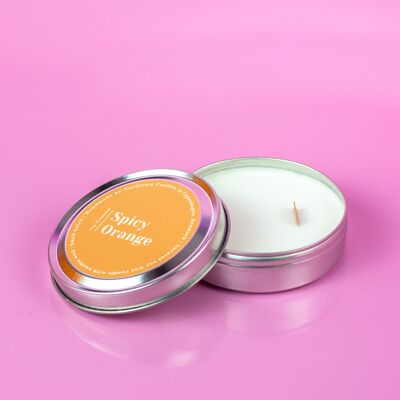 Scented soy candles, M- Spicy Orange