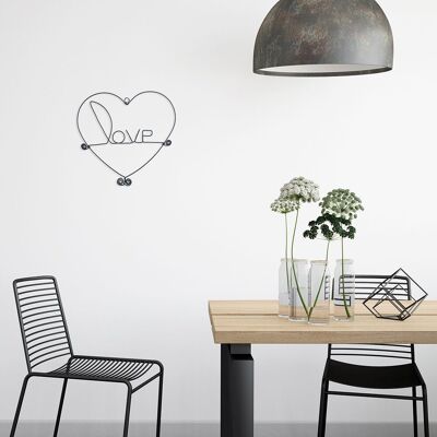 Herzrahmen „Love“ Muttertag / Valentinstag Geschenk - zum Anstecken - Wandschmuck - Wanddekoration