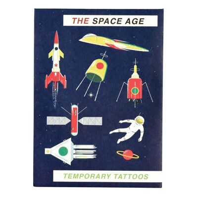 Temporäre Tattoos - Space Age