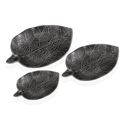 SET 3 SILVER PEAR CENTERS 21860083